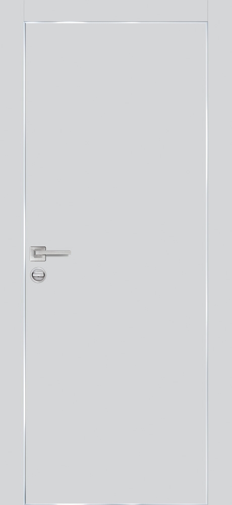 Межкомнатная дверь ПХ-1 AL кромка с 4-х ст. Сапфир матовый
