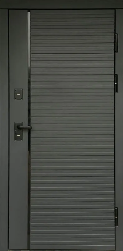 Товар Дверь Термо-Доор Графит LINE(Черная фурнитура) (квартира) DIS007540