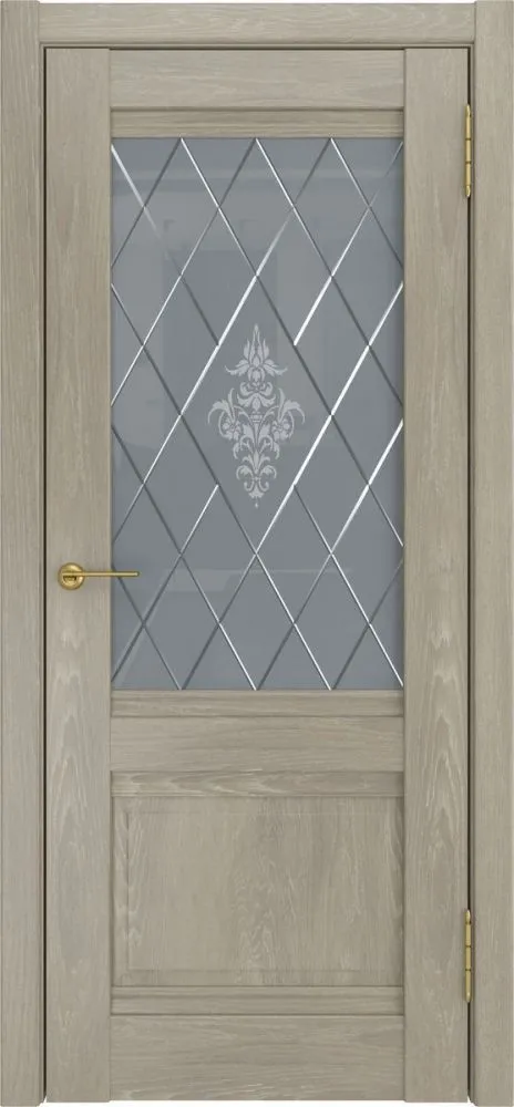 Межкомнатная дверь ЛУ-52 (Дуб серый, до, 900кс2000)